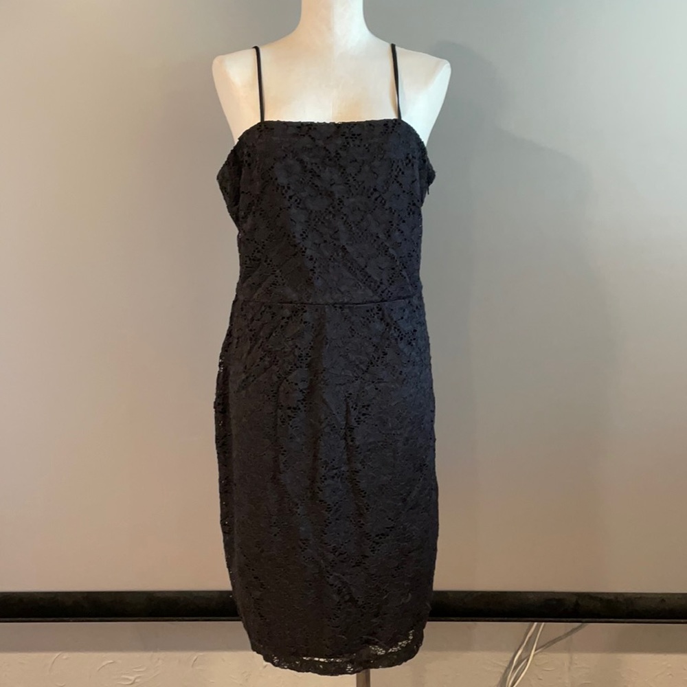 Maurices Black Lace Midi Dress